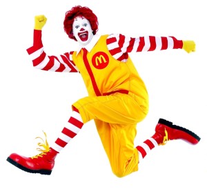ronald mcdonald clown